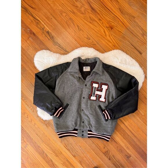 Vintage Neff Wool and Leather Varsity Choir Letterman Jacket Size XL - Picture 1 of 10